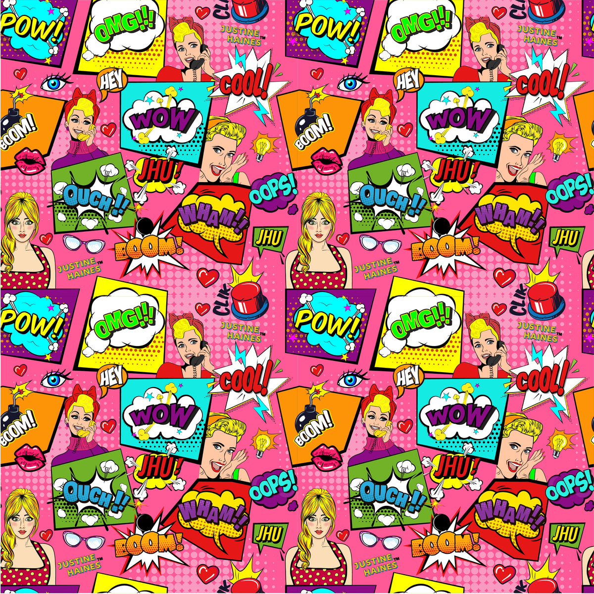 Hot Pink Pop Art