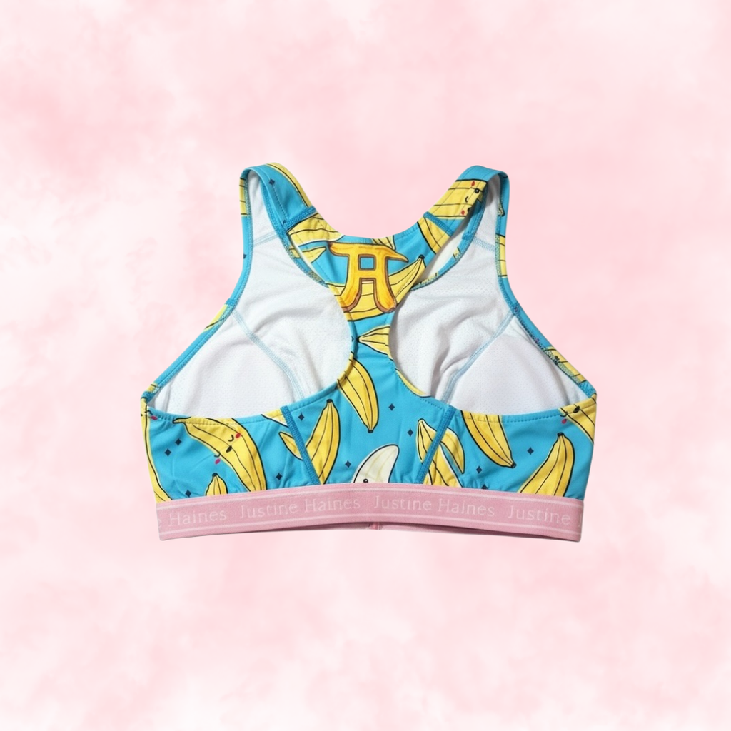 Classic T-Back Sports Bra 🍌 Crazy Banana 💙😄