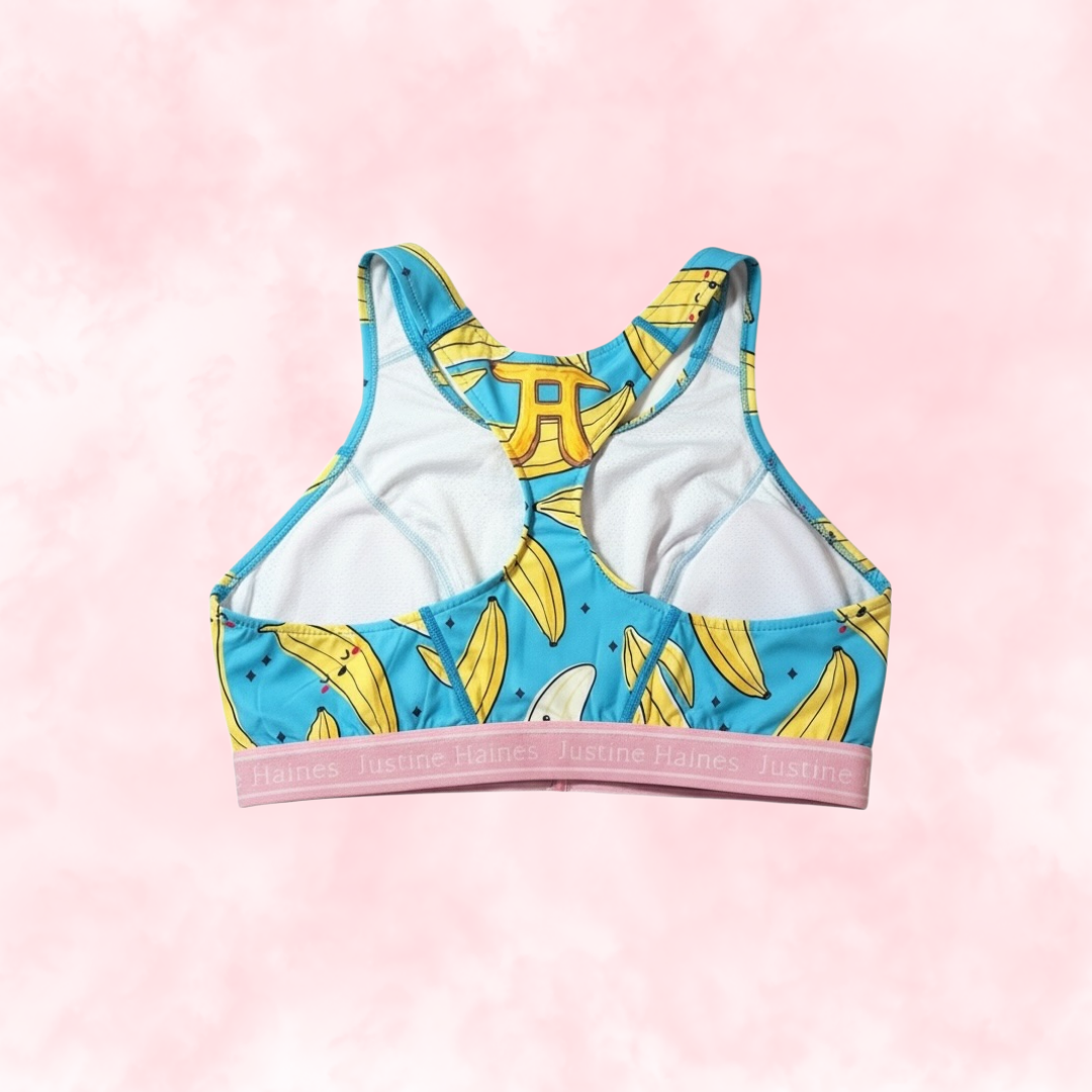 Classic T-Back Sports Bra 🍌 Crazy Banana 💙😄