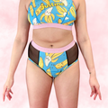 High-Rise Period Undie with MESH 🍌 Crazy Banana 💙😄