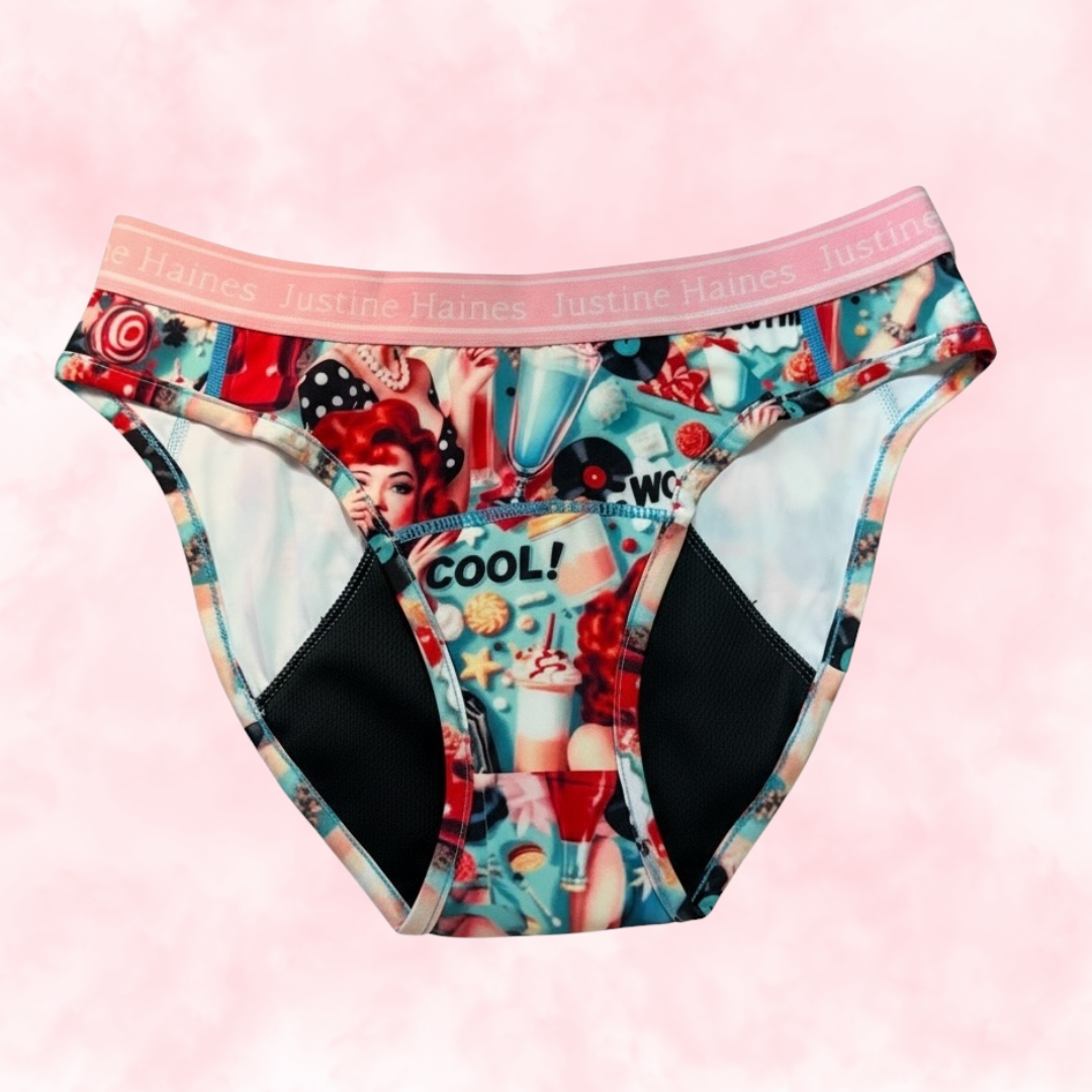 Classic Hipster Period Undie 😎 Retro POP 🥤 🍨