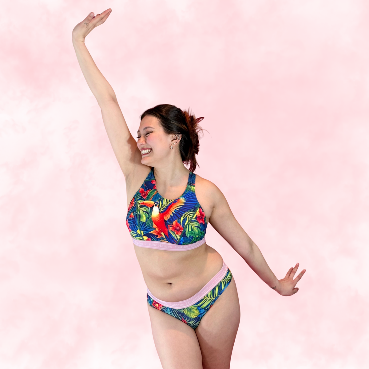 Classic Hipster Period Undie 🧡🌺 Tropical Escape 🦜🌴