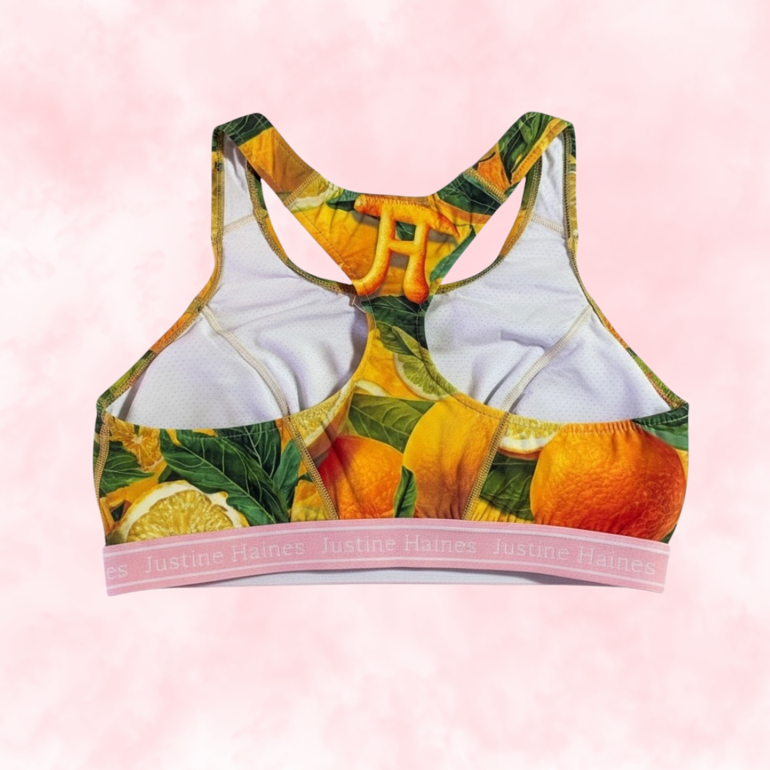 Classic T-Back Sports Bra ☀️✨Citrus Crush 🍊💛