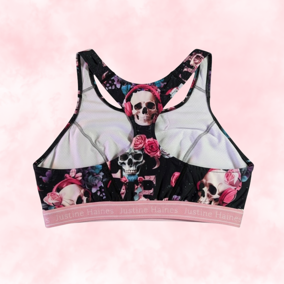 Classic T-Back Sports Bra 🖤Justine 4Ever 💀🌹 🎧