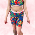 Exclusif JH Boxer Menstruel Long / Cuissard 🧡🌺 Tropical Exotique 🦜🌴