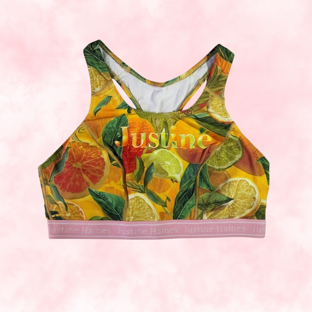 Classic T-Back Sports Bra ☀️✨Citrus Crush 🍊💛