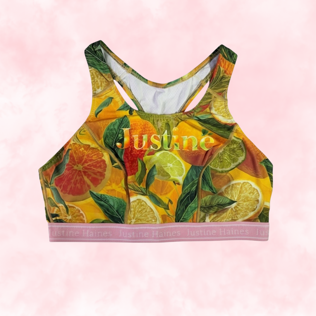 Classic T-Back Sports Bra ☀️✨Citrus Crush 🍊💛