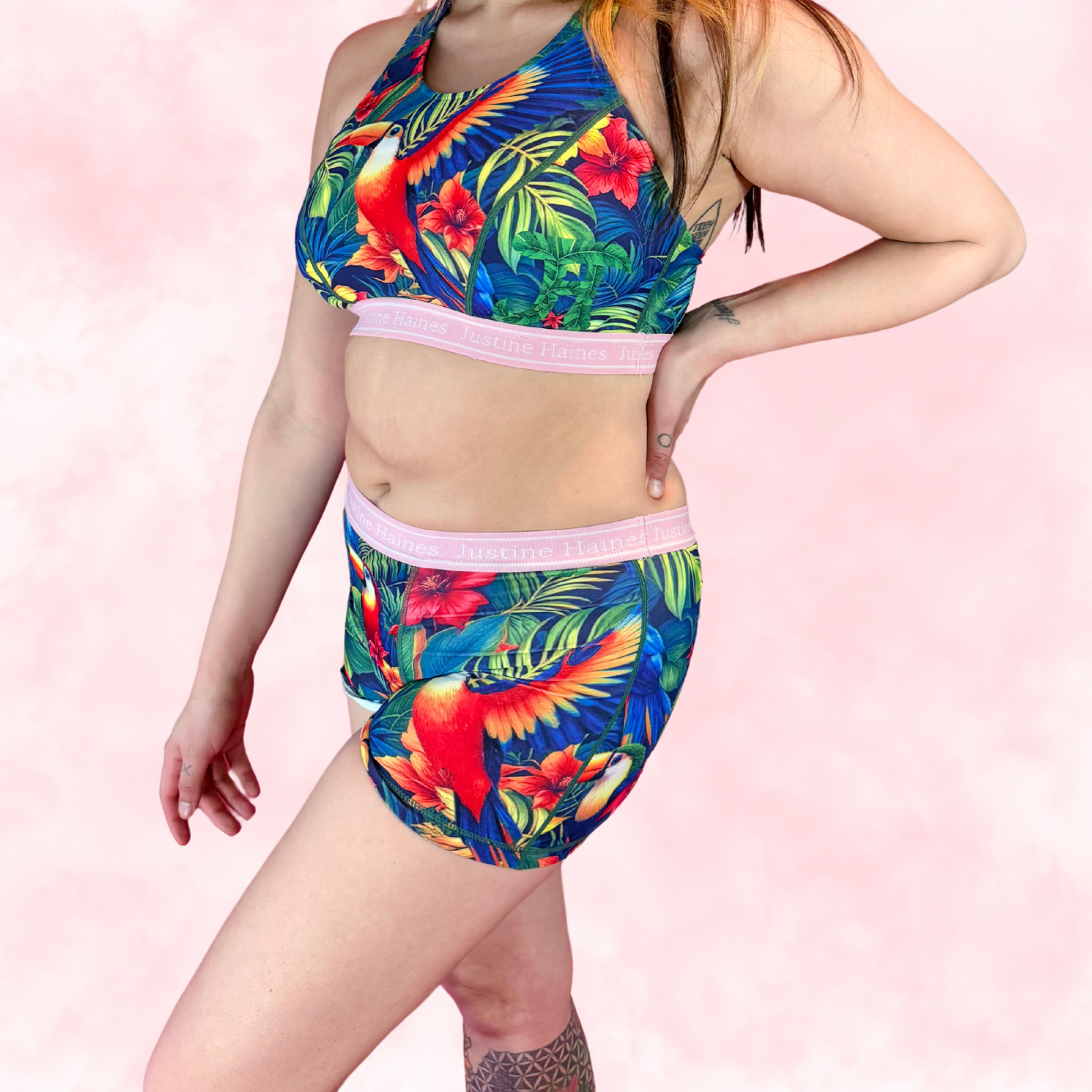 BoxerBriefs Classic Period BoyShort 🧡🌺 Tropical Escape 🦜🌴