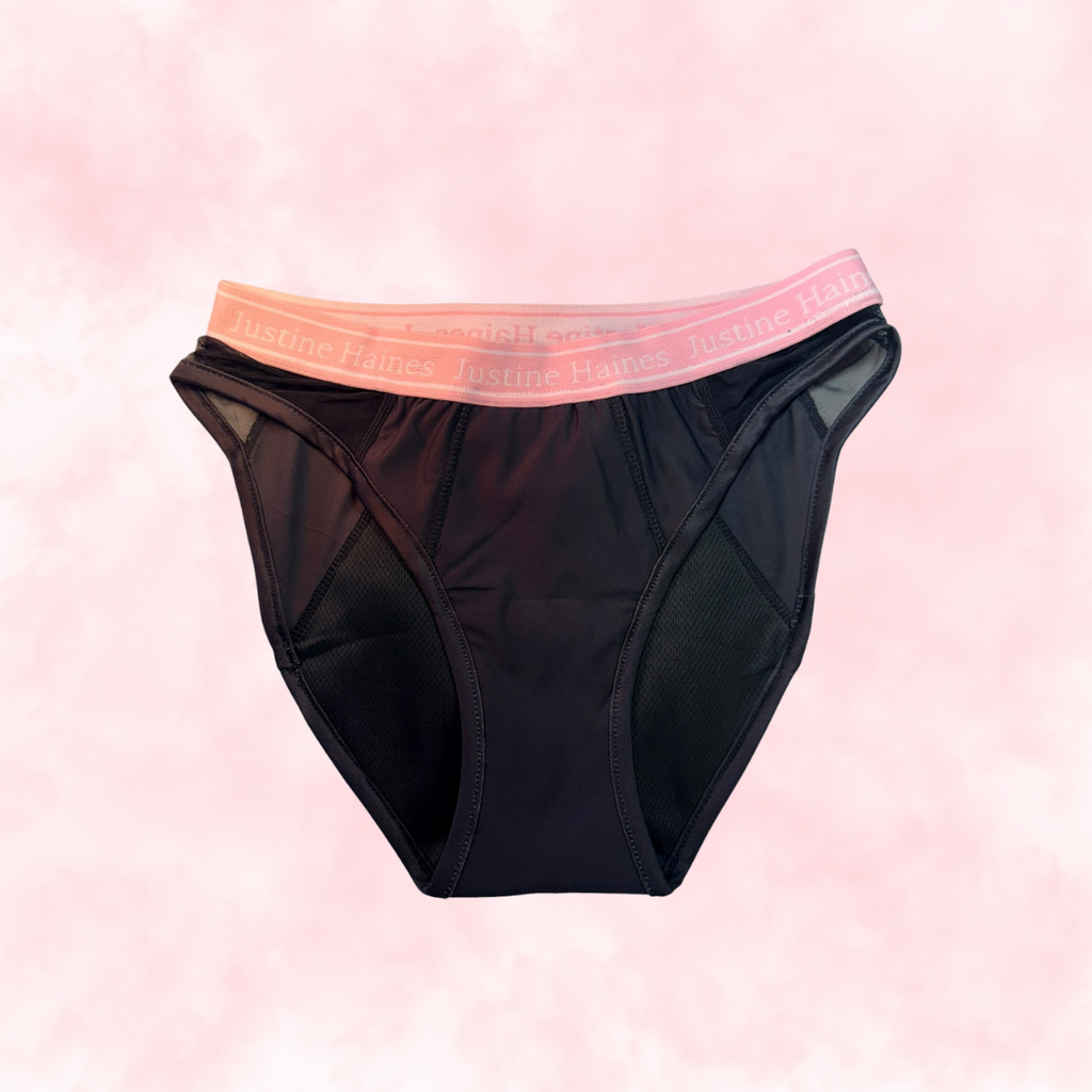 Hipster Period Undie with MESH 🖤 BLACK 🖤