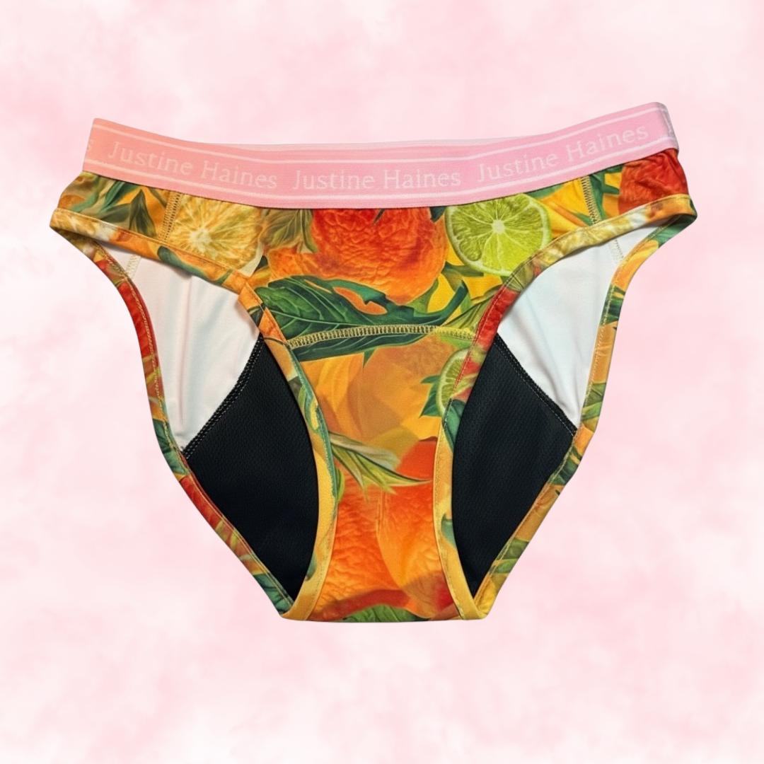 Classic Hipster Period Undie ☀️✨Citrus Crush 🍊💛