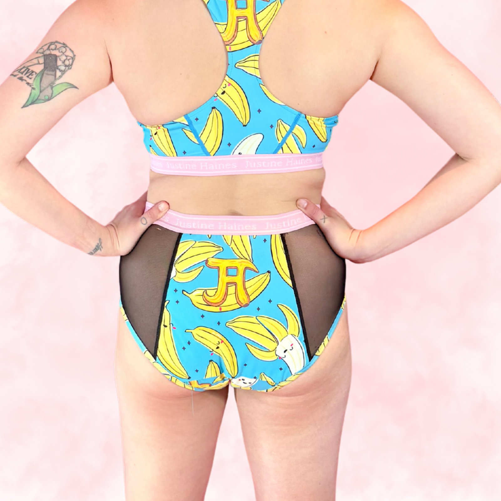 High-Rise Period Undie with MESH 🍌 Crazy Banana 💙😄