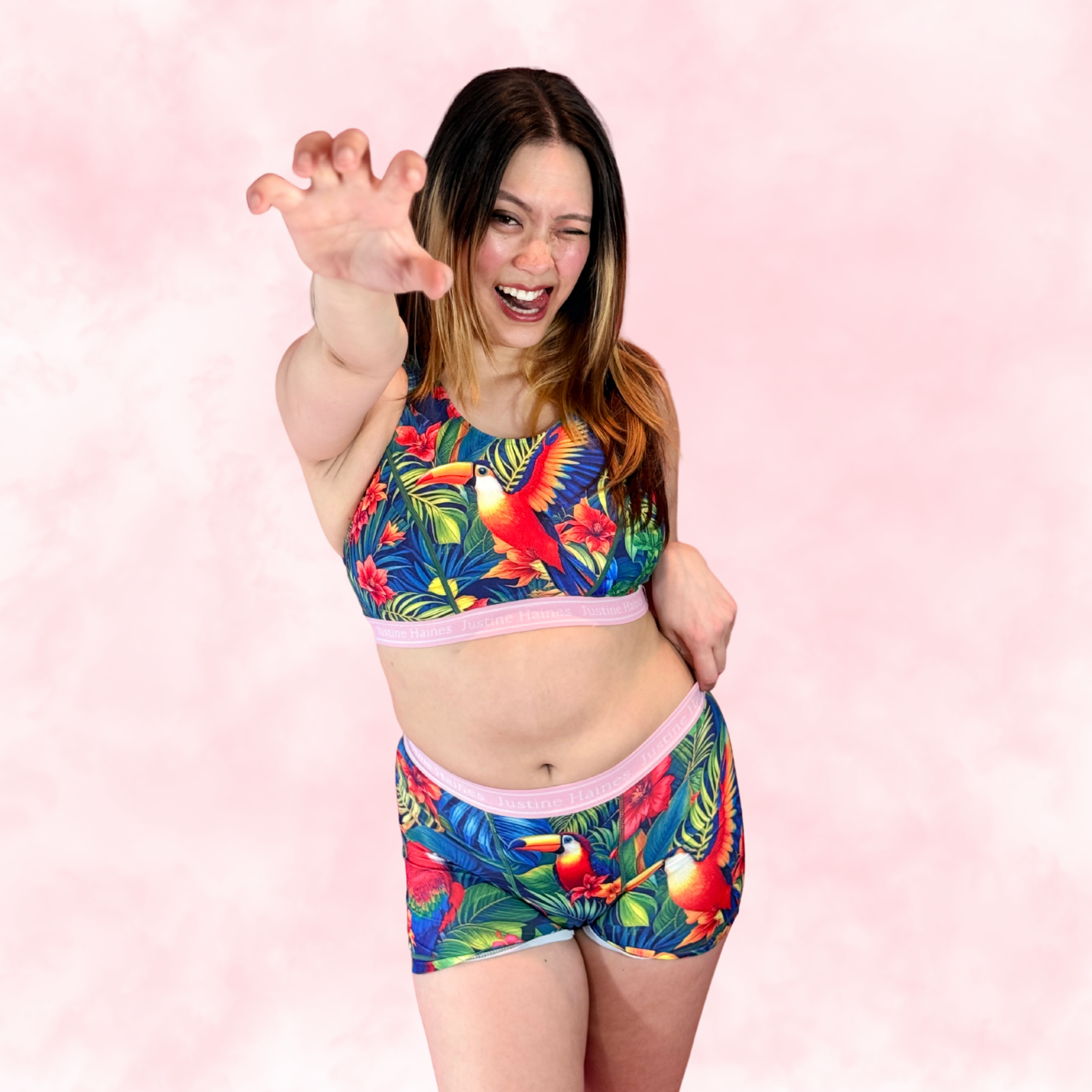 BoxerBriefs Classic Period BoyShort 🧡🌺 Tropical Escape 🦜🌴