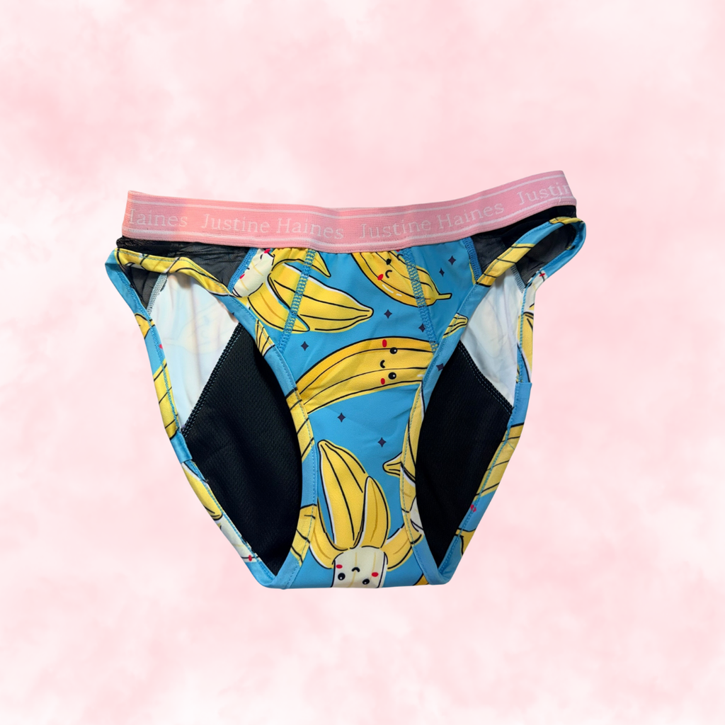 Hipster Period Undie with MESH 🍌 Crazy Banana 💙😄