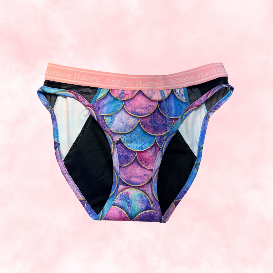 Culotte Menstruelle Hipster avec FILET MESH ♀️✨ Fantaisie de Sirènes 🌊🧜
