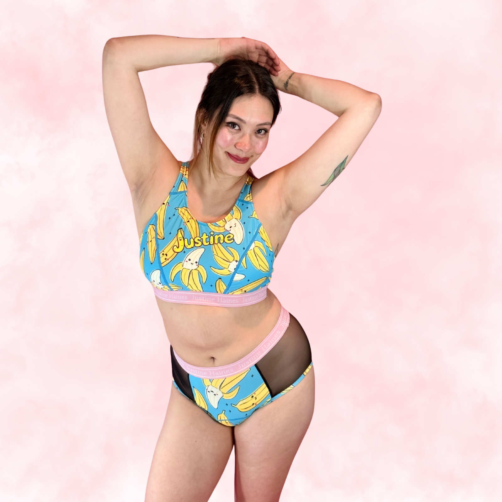 High-Rise Period Undie with MESH 🍌 Crazy Banana 💙😄