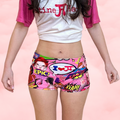 Period Shorts in Pink Pop Art Print ❤️