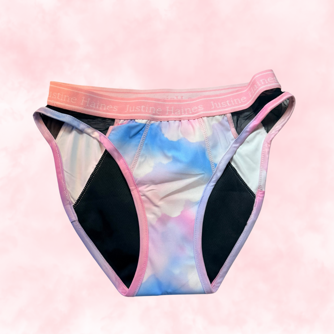 Hipster Period Undie with MESH 💖✨Pastel Pride 🌈☁️