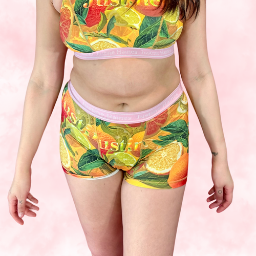 BoxerBriefs Classic Period BoyShort  ☀️✨Citrus Crush 🍊💛