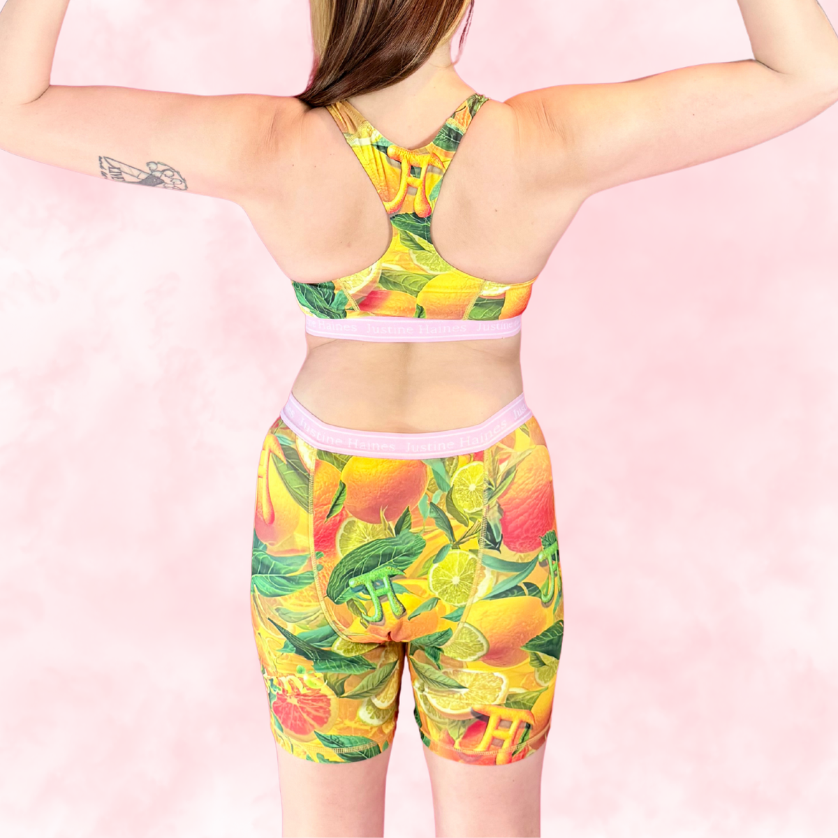 JH Exclusive * Long Period Boxer / Biker Short ☀️✨Citrus Crush 🍊💛