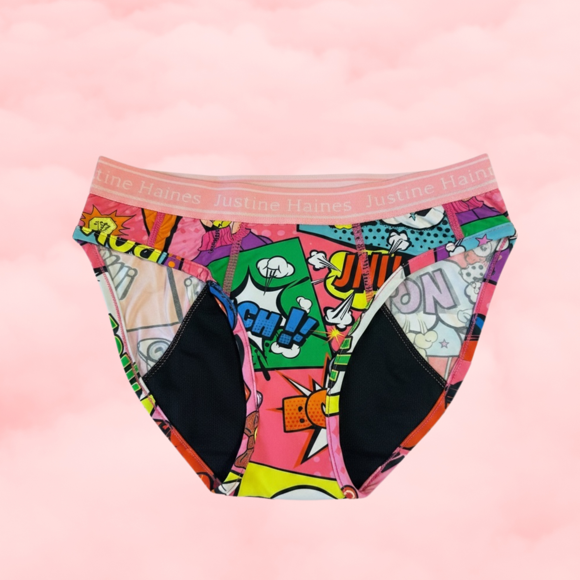 Classic Hipster Period Undie Hot Pink Pop Art