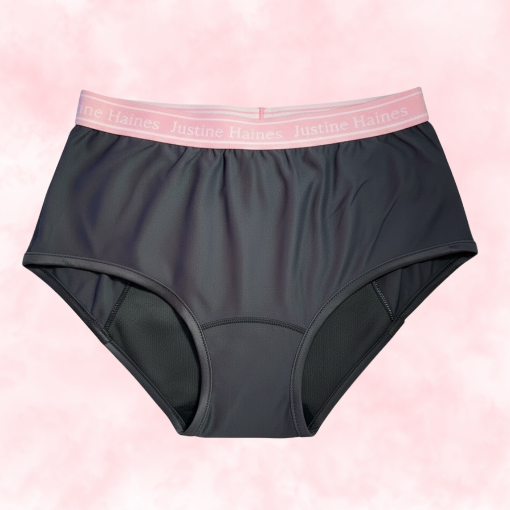 Culotte Menstruelle Taille Haute Classique 🖤Justine NOIR 🖤 