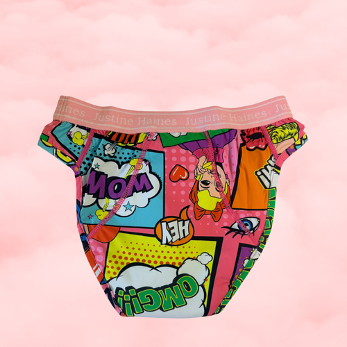 Classic Hipster Period Undie Hot Pink Pop Art
