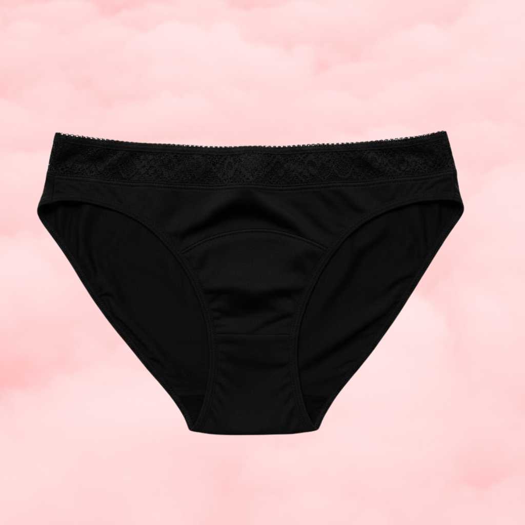 🖤 Low-Rise Lace Period  Hipster — Black 🖤