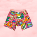 Exclusif JH Boxer Menstruel Long /Pop Art Rose  **XS-6XL**