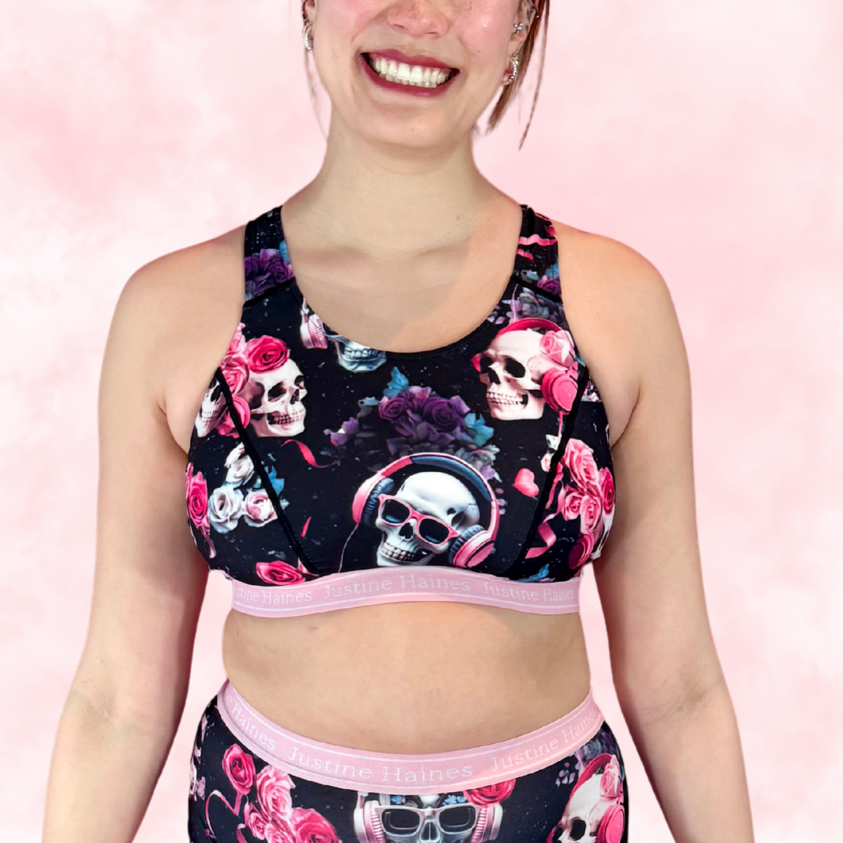 Classic T-Back Sports Bra 🖤Justine 4Ever 💀🌹 🎧
