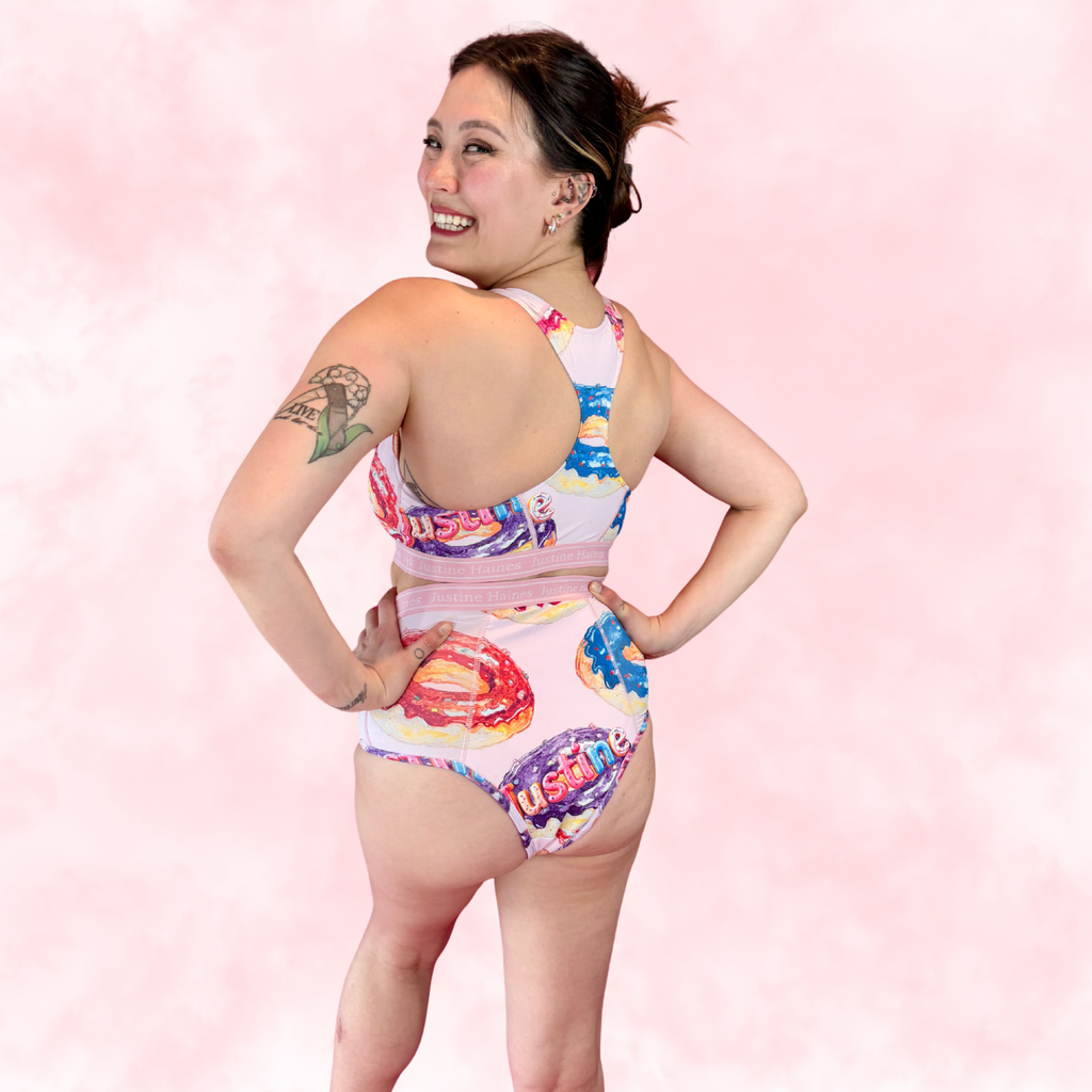 Cheeky Menstruelle Taille Haute Gainante (Brésilienne) 🍩 Beigne Sucré  ✨🍬