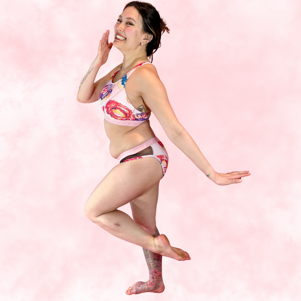 Hipster Period Undie with MESH 🍩 Sugar Donut ✨🍬