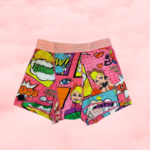 BoxerBriefs Classic Period BoyShort Hot Pink Pop Art