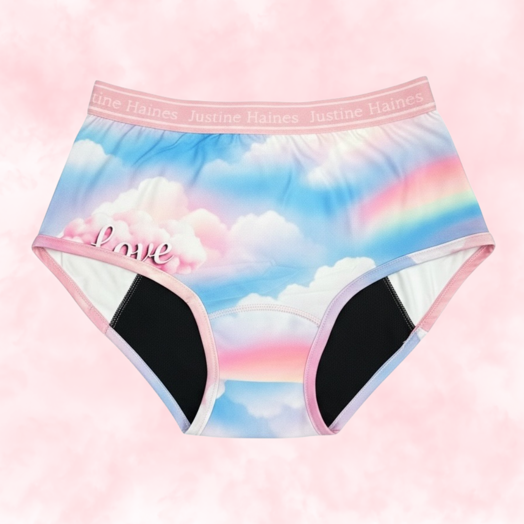 High-Rise Classic Period Undie 💖✨Pastel Pride 🌈☁️