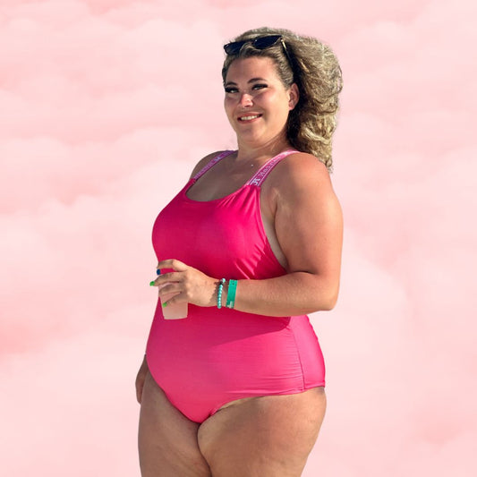 Hot Pink One Piece Period Swimsuit