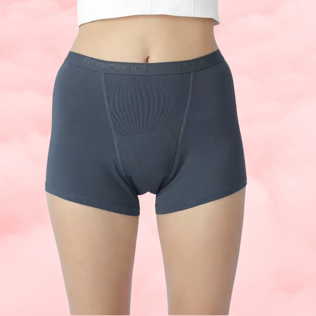 🌑 Period Boxer Short — Charcoal Grey 🌑