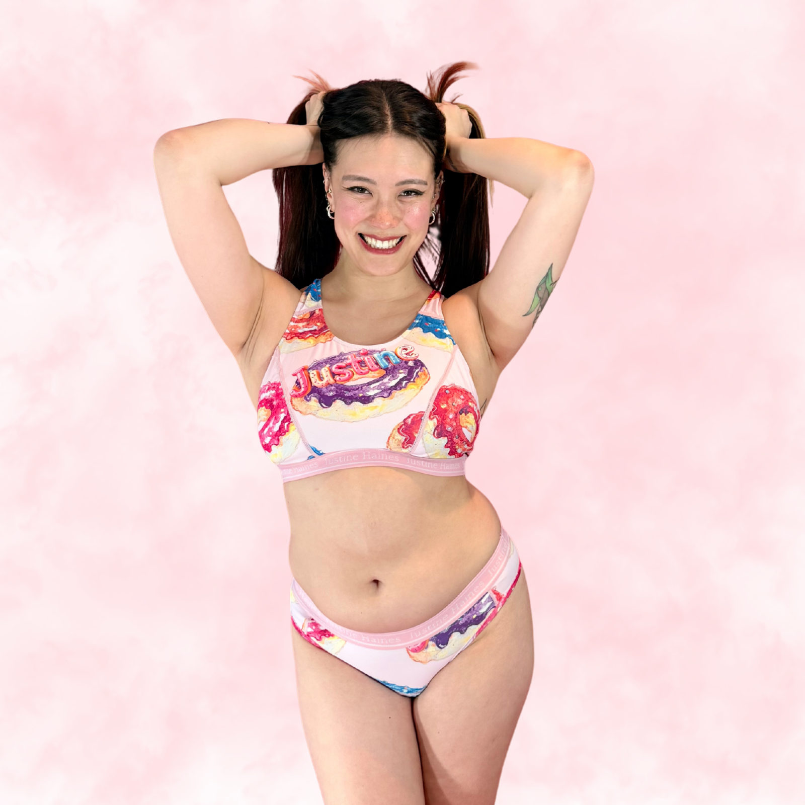 Classic T-Back Sports Bra 🍩 Sugar Donut ✨🍬