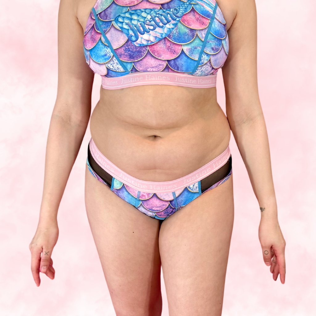  Culotte Menstruelle Hipster avec FILET MESH ♀️✨ Fantaisie de Sirènes 🌊🧜