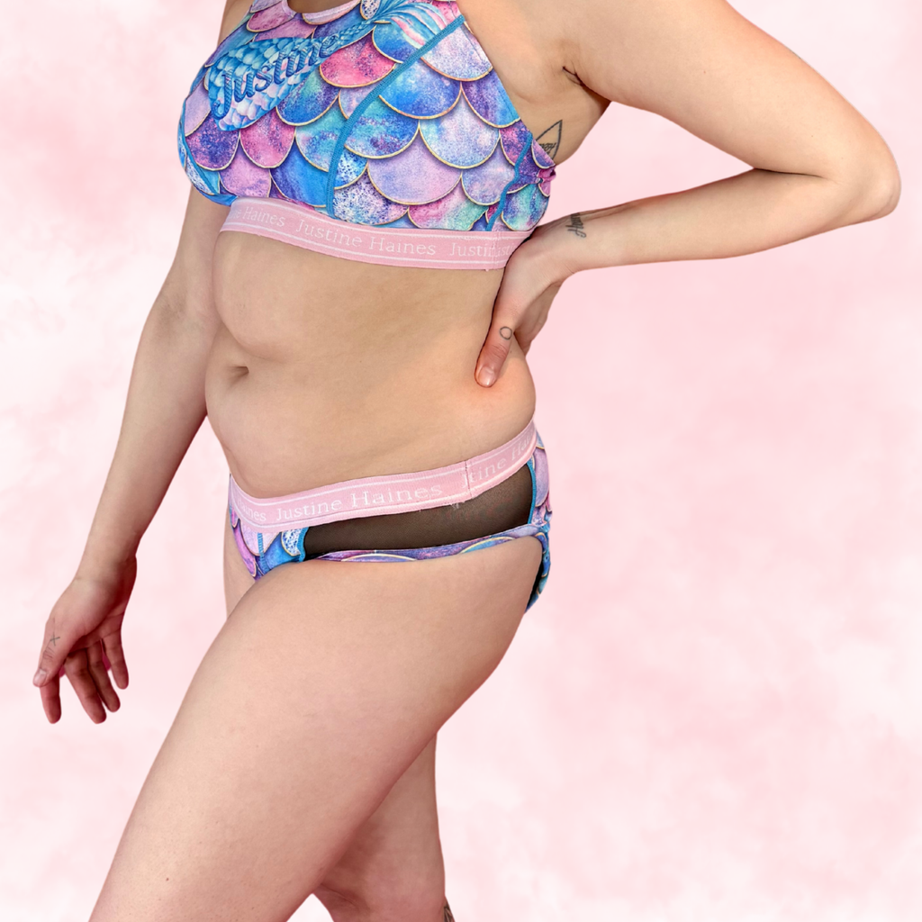  Culotte Menstruelle Hipster avec FILET MESH ♀️✨ Fantaisie de Sirènes 🌊🧜