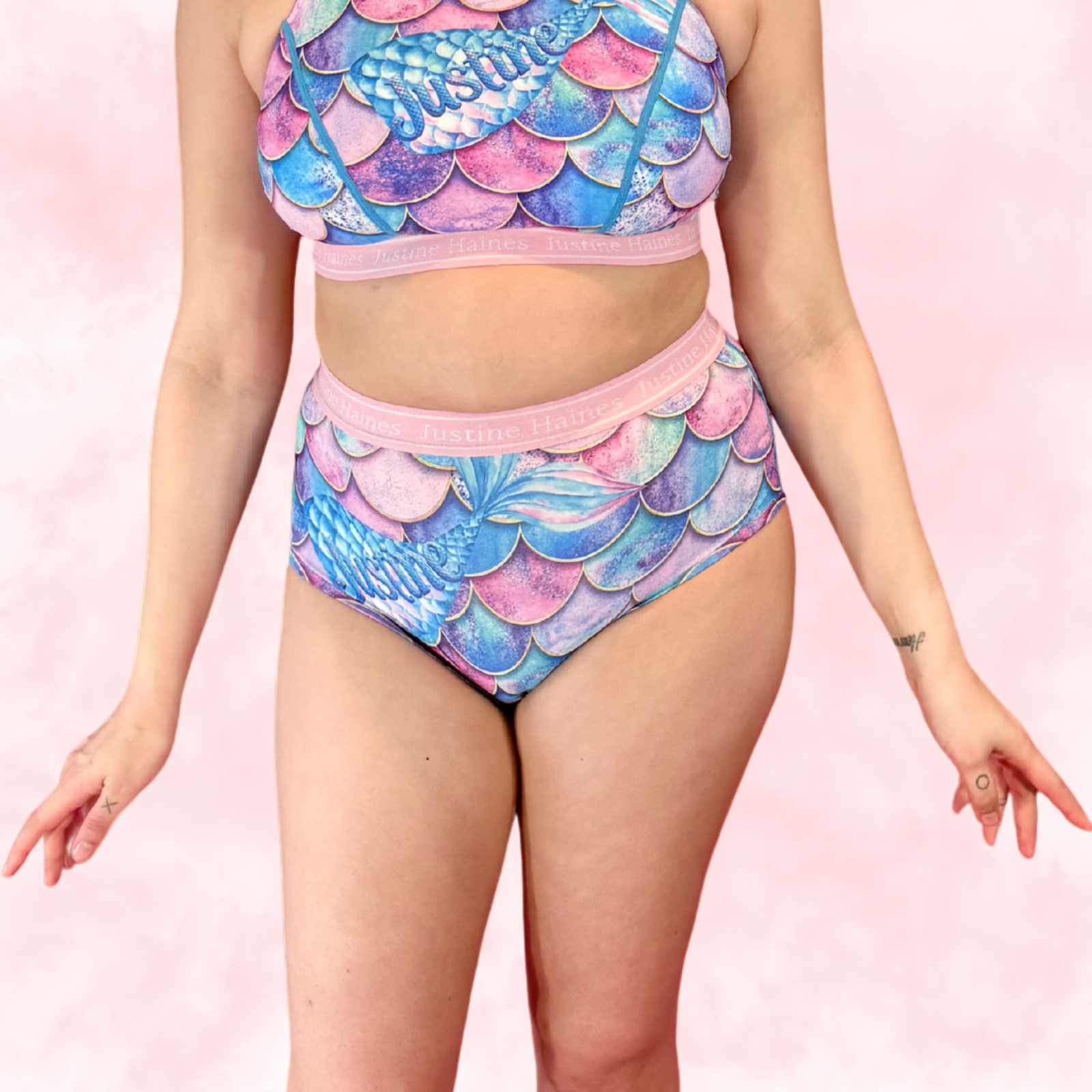 Culotte Menstruelle Taille Haute Classique ♀️✨ Fantaisie de Sirènes 🌊🧜