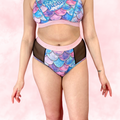 Culotte Menstruelle Taille Haute avec FILET MESH ♀️✨ Fantaisie de Sirènes 🌊🧜