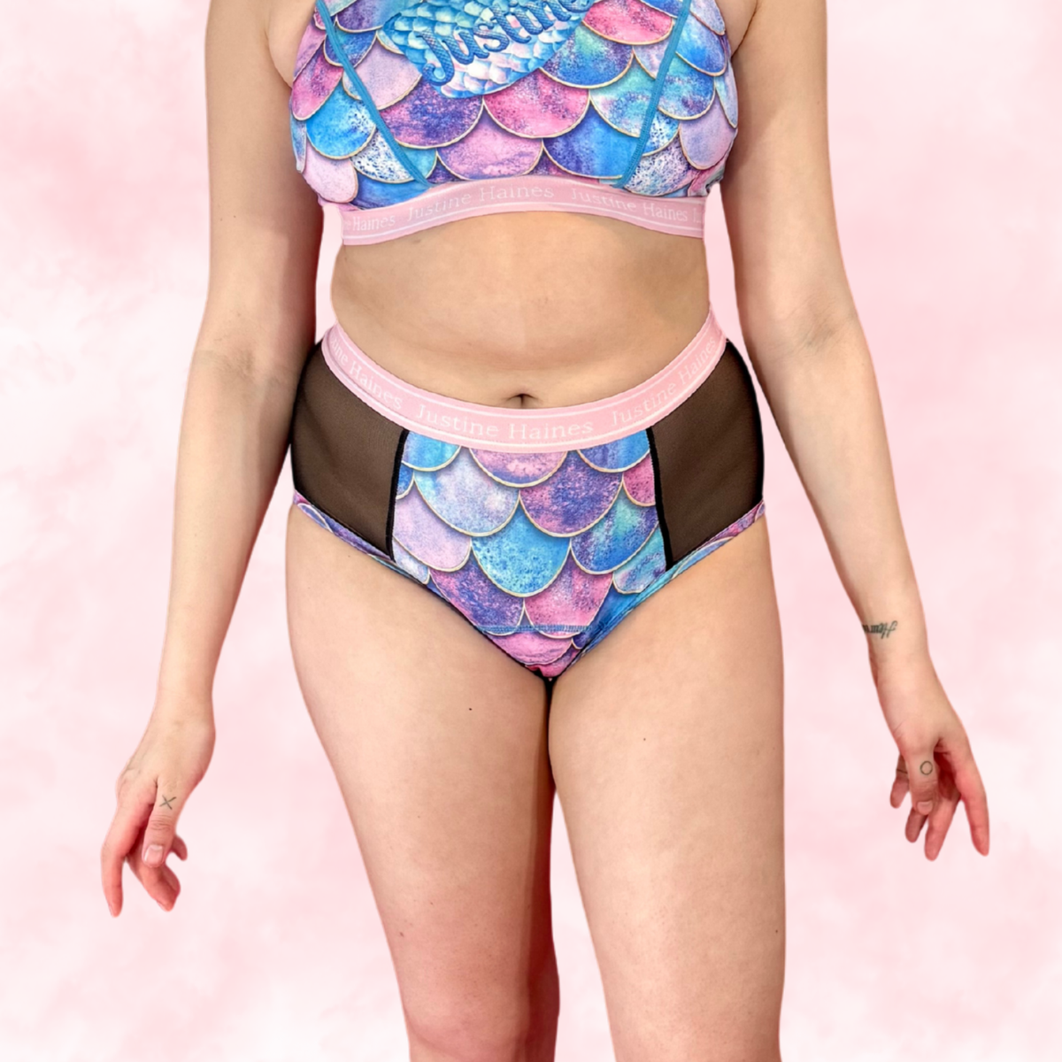 High-Rise Period Undie with MESH ♀️✨Mermaid Fantasy 🌊🧜