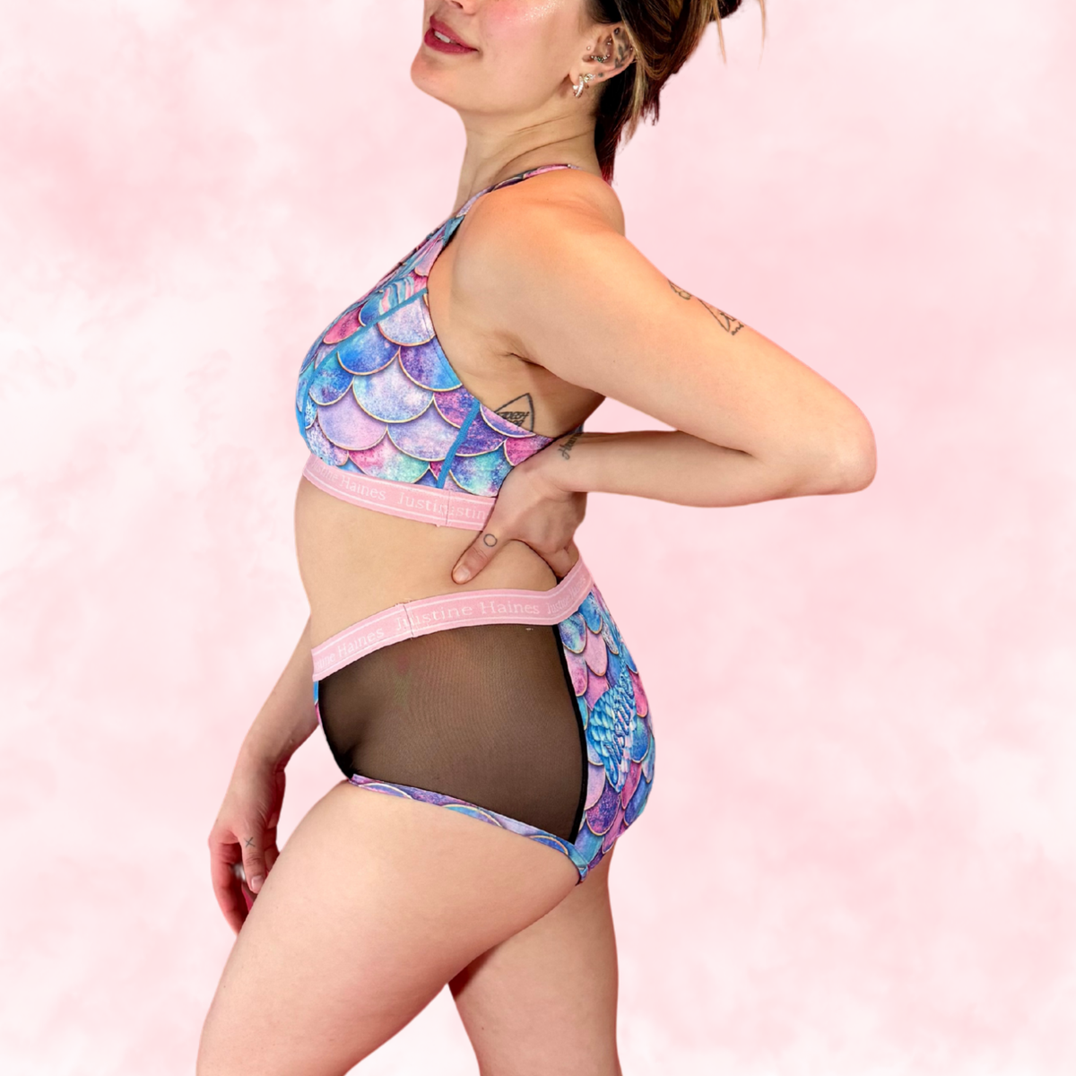 High-Rise Period Undie with MESH ♀️✨Mermaid Fantasy 🌊🧜