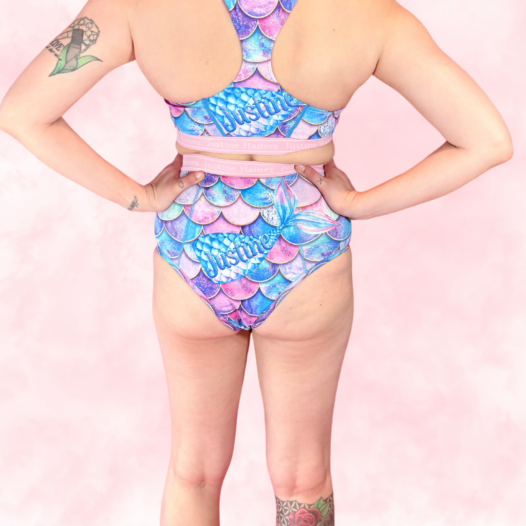 Cheeky Menstruelle Taille Haute Gainante (Brésilienne)♀️✨ Fantaisie de Sirènes 🌊🧜