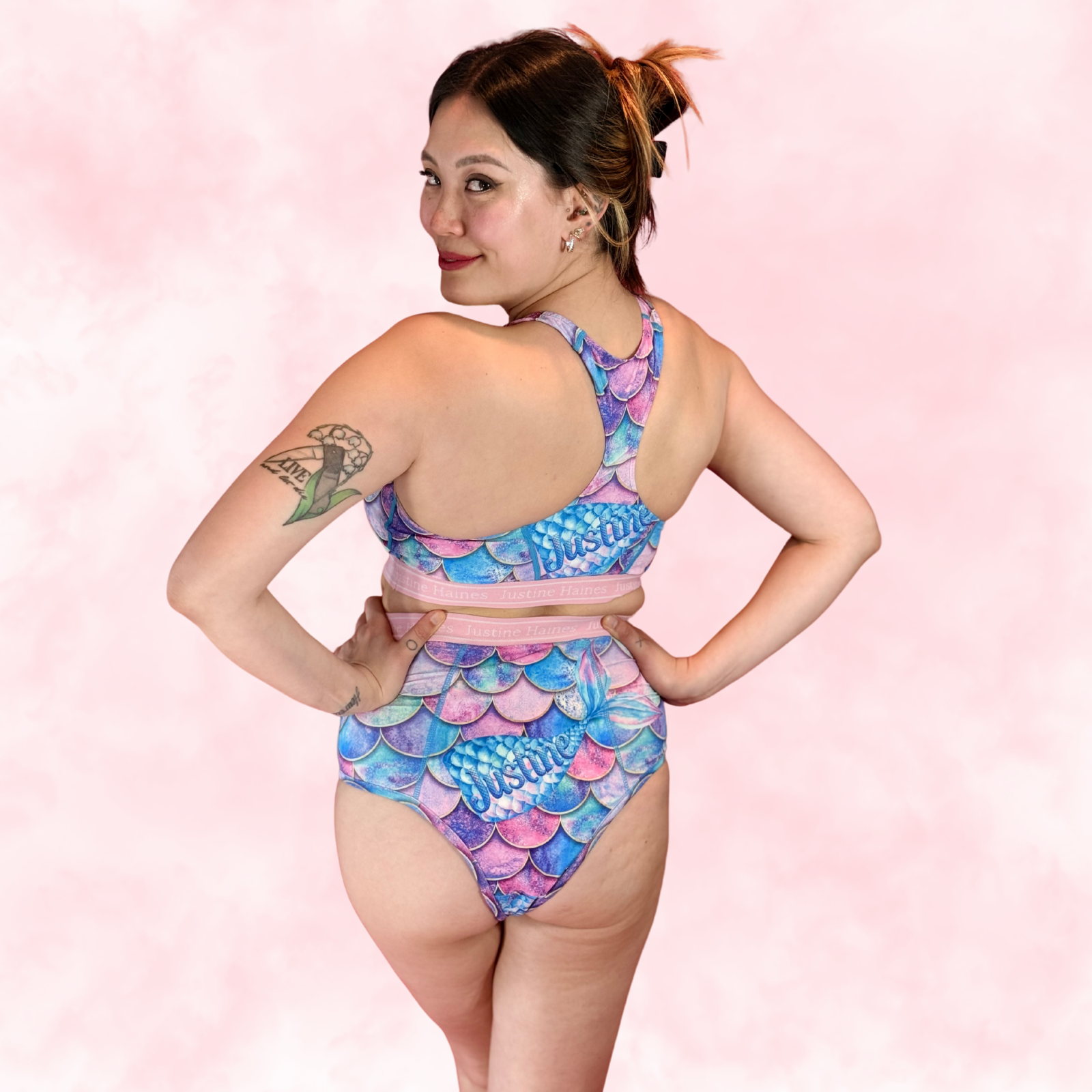 Cheeky Menstruelle Taille Haute Gainante (Brésilienne)♀️✨ Fantaisie de Sirènes 🌊🧜