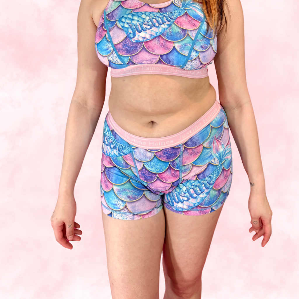 Short Menstruel Boxer Classique ♀️✨ Fantaisie de Sirènes 🌊🧜