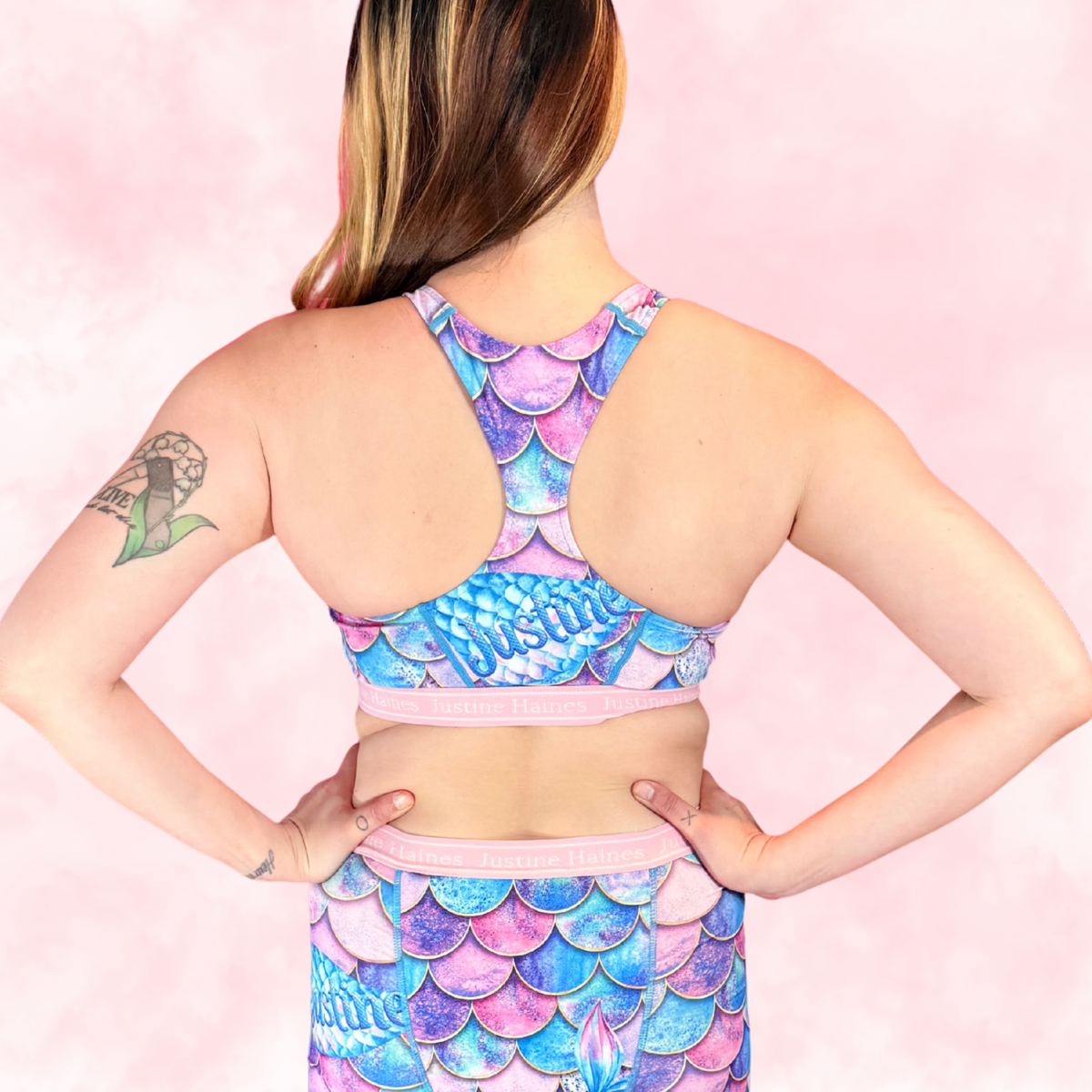 Classic T-Back Sports Bra ♀️✨Mermaid Fantasy 🌊🧜
