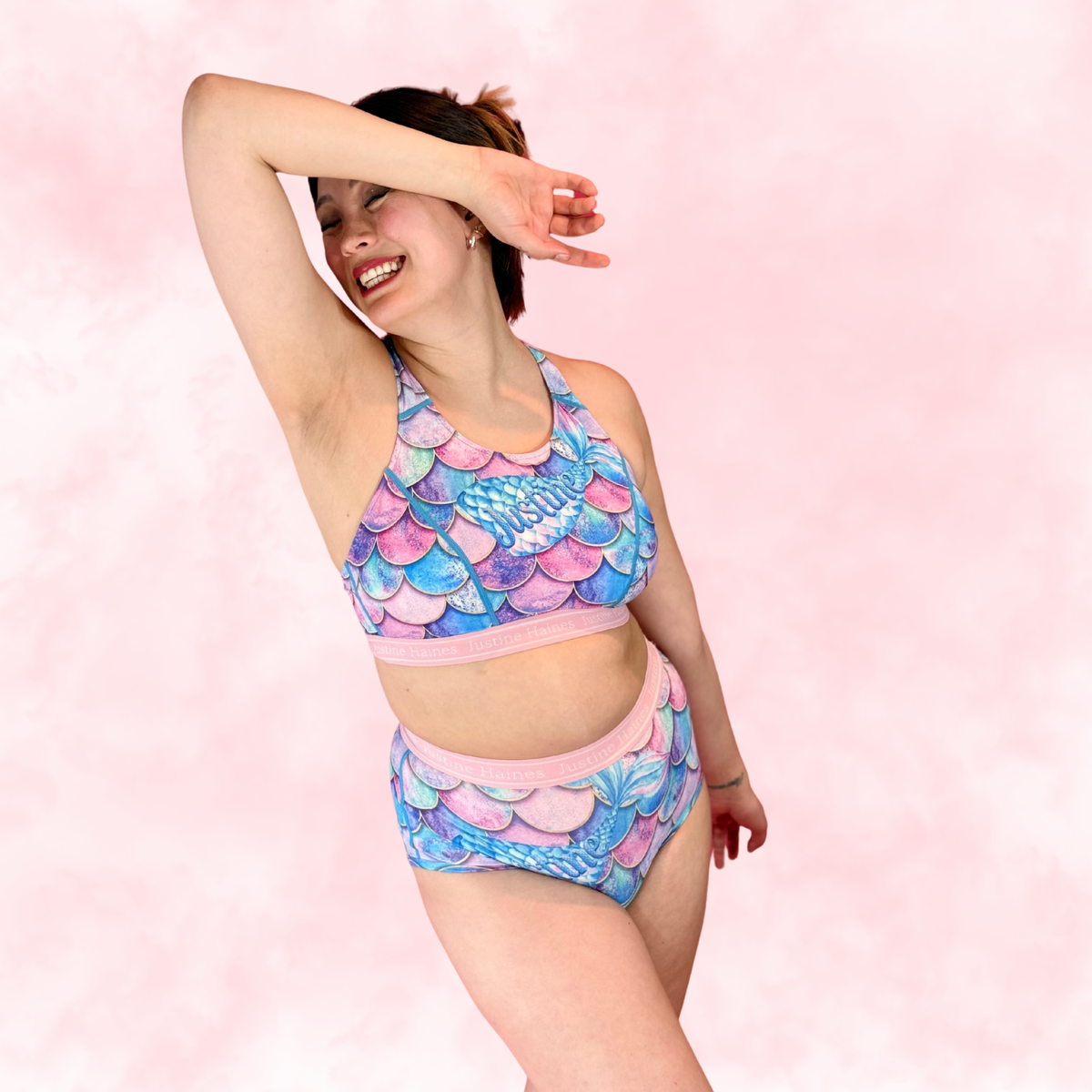 Classic T-Back Sports Bra ♀️✨Mermaid Fantasy 🌊🧜