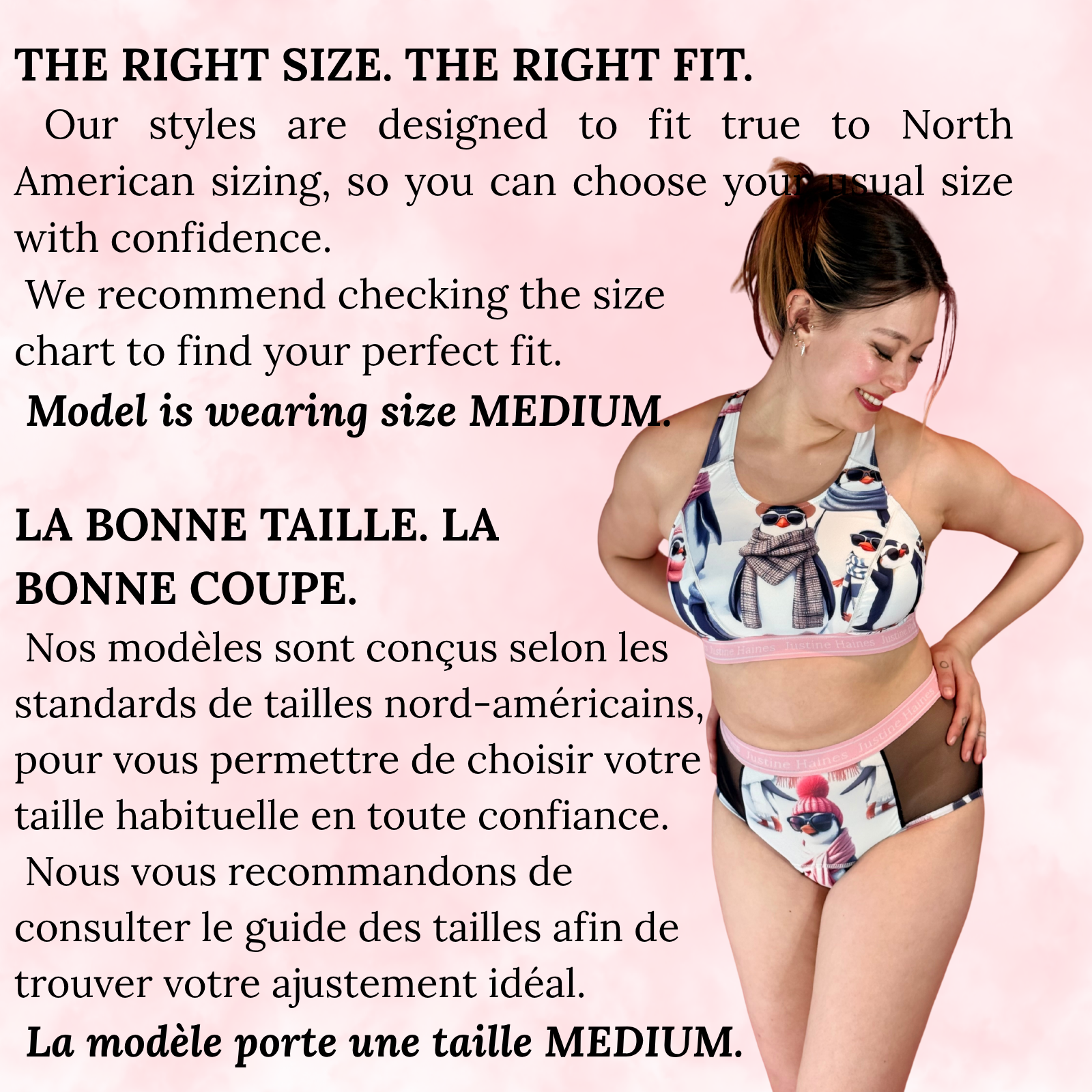 JH Exclusive * High-Rise Tummy Control Menstrual Thong 🧊🕶️ Cool Penguins 🐧❄️