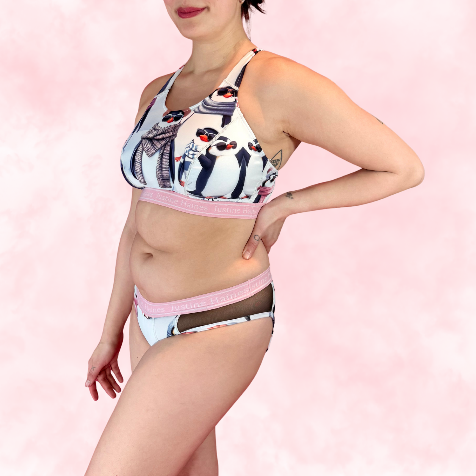 Hipster Period Undie with MESH 🧊🕶️ Cool Penguins 🐧❄️