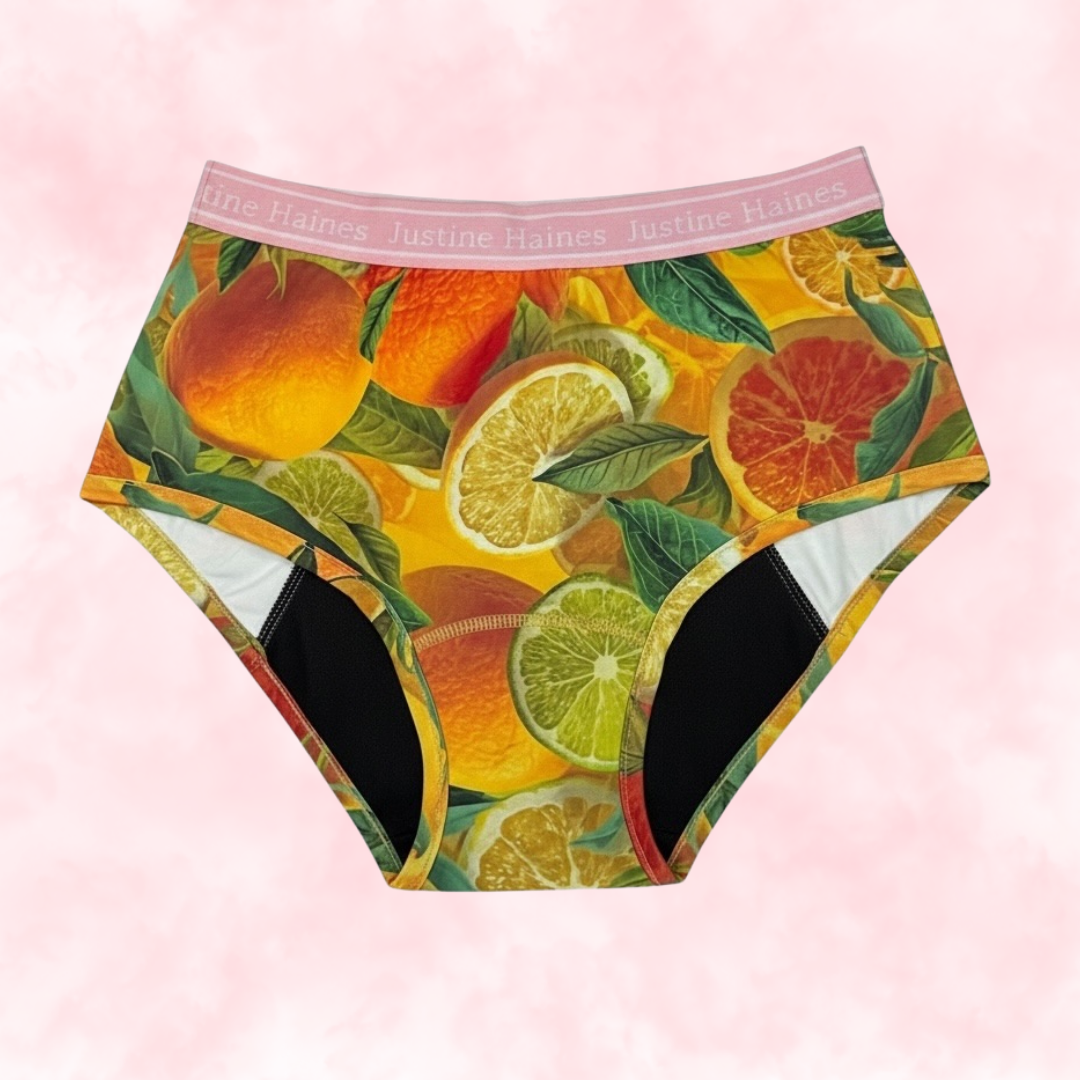 High-Rise Classic Period Undie ☀️✨Citrus Crush 🍊💛